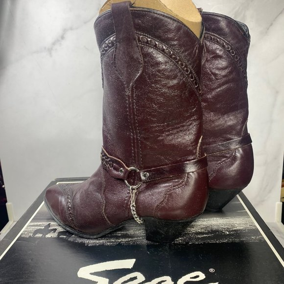 Women's Sage Abilene Western Boots Size 8.5 With Original Box - Picture 4 of 8